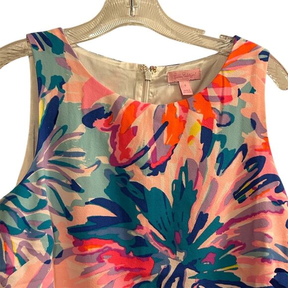 Lilly Pulitzer Women's Floral Dress Size 8 Multicolor Resort Wear - Picture 7 of 16